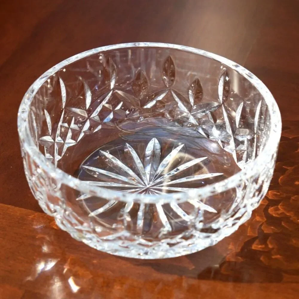 Waterford Discontinued Crystal Carlow Pattern Bowl – Hand-Cut, 5